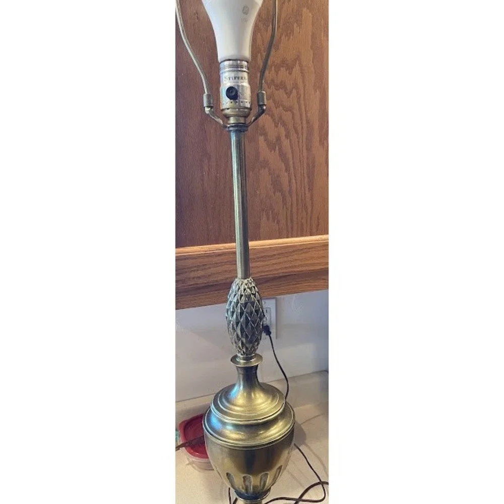 Stiffel Vintage Brass Pineapple Table Lamp MCM Hollywood Regency Lighting
